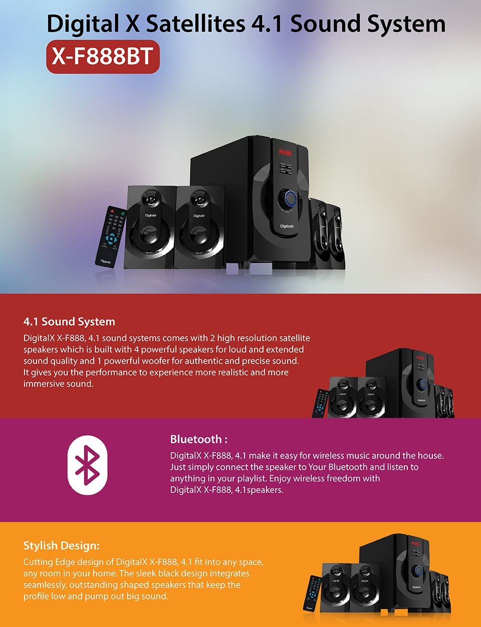 X-F888BT Speaker X-F888BT Speaker